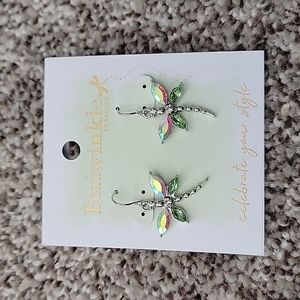 NWT Periwinkle dragonfly earrings